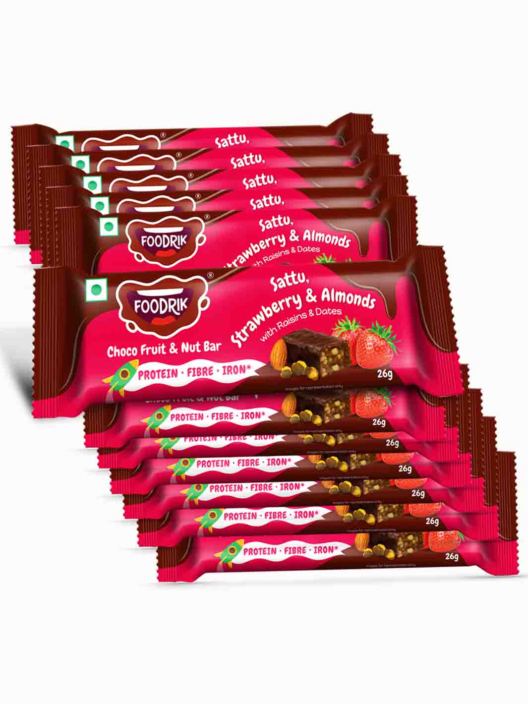 12 Bars Saver Pack - Choco Fruit & Nut Strawberry